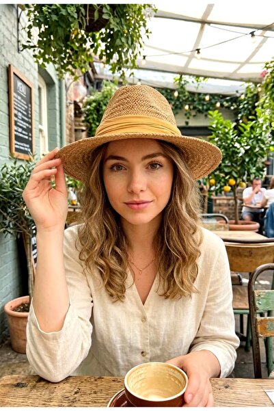 LAGRANZE قبعة كوستا بنما القشية