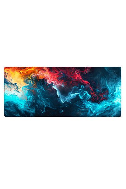 PORGE Pro Gaming Mouse Pad 80x30 cm XXl Büyük Gaming Oyuncu Mouseped Kenar Di...