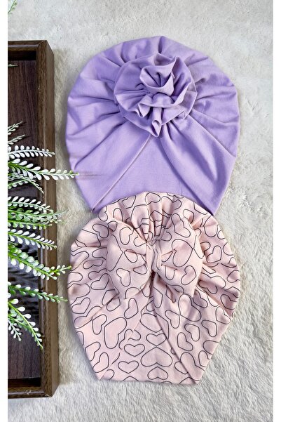 Bandana Sepetim Organik Pamuklu Esnek Kaymayan Kız Bebek Bone 18/36 Ay