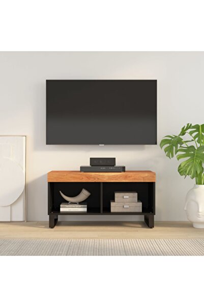 Concept Comodă TV, 85x33x43,5 cm, lemn masiv de acacia