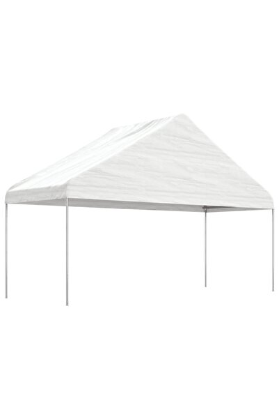 Concept Foișor cu acoperiș, alb, 20,07x5,88x3,75 m, polietilenă