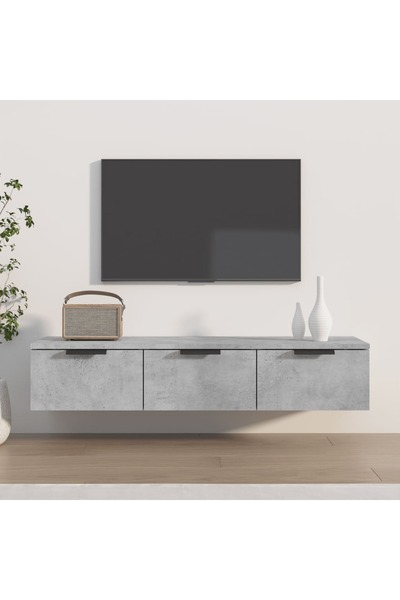 Concept Dulap de perete, gri beton, 102x30x20 cm, lemn compozit