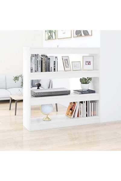 Concept Βιβλιοθήκη/Διαχωριστικό δωματίου, λευκό, 100x30x103 εκ.