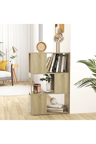 Concept Bookcase/Room divider, sonoma oak, 60x24x94 cm, chipboard