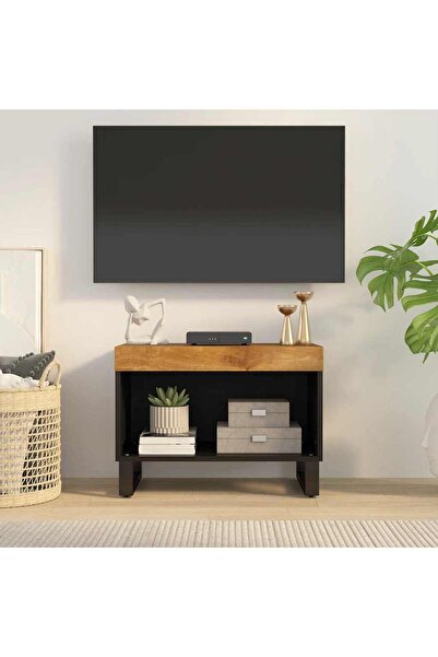 Concept Comodă TV, 60x33x43,5 cm, lemn masiv de mango