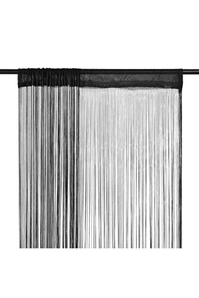 Concept Κουρτίνες Με κρόσσια , 2 τεμ., 100 x 250 εκ., μαύρες