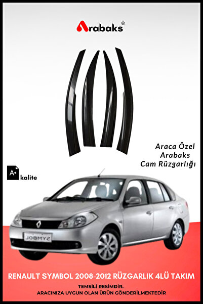 Arabaks Renault Symbol 2008-2012 Cam Rüzgarlığı 4'lü Takım (MUGEN TİP, DAYANI...