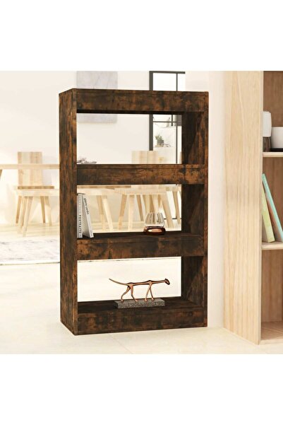 Concept Bookcase/Room divider, smoked oak, 60x30x103 cm chipboard