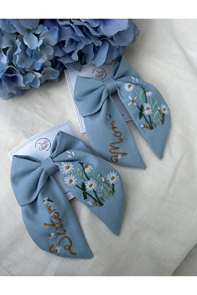 Eli baby handmade Anne kız fiyonk toka seti