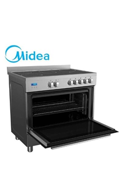Midea فرن كهربائي سيراميكي – سعة 109 لتر – 5 شعلات – فضي – VSVC 96048