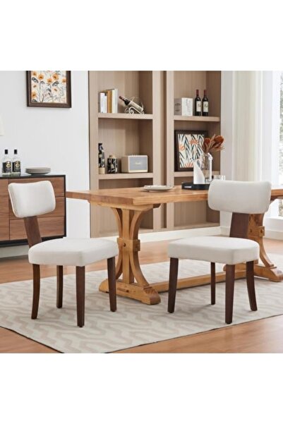 Garvee Set of 2 Dining Chairs,Curved Backrest, Hardwood Frame,Nailhead Trim,W...