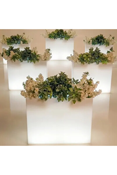 MYASEM STORE Modern Tall Planter Set 6 Pieces LED