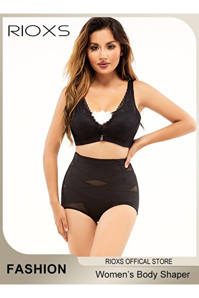RIOXS Womens Body Shaper High Waisted Tummy Control Shaperwear Slim Shaper Bo...