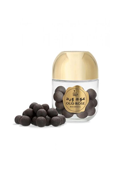 Al Rehab perfumes معمول عود ورد 200 جرام اسود اللون .