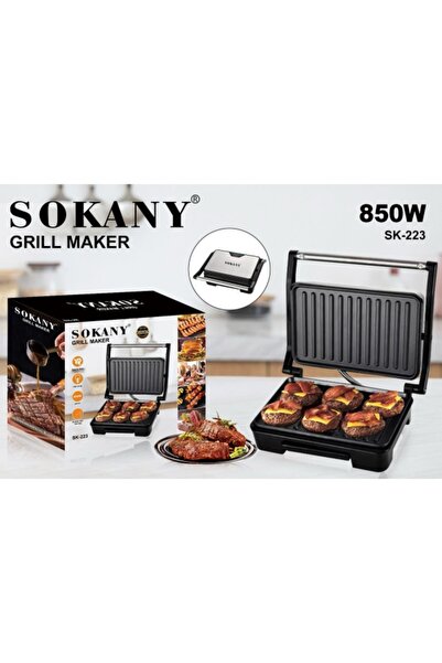SOKANY Steak machine, panini breakfast machine, grilled meat burger bread san...