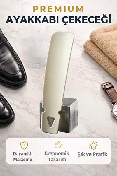 Hyd Çekecek 1 Adet Sert Plastik Modern Ayakkabı Çekeceği Otel Buklet Malzemes...