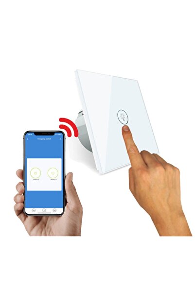 Empressco Akıllı Wi-Fi Dokunmatik Duvar Anahtarı, Tuya Destekli, Şık ve Moder...