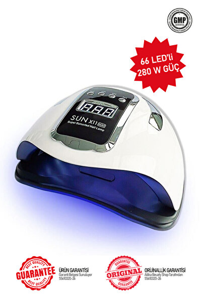 Ailika SUN Kalıcı Oje ve Protez Tırnak Jel Kurutucu Uv Led Lamba 280W Sun X11...