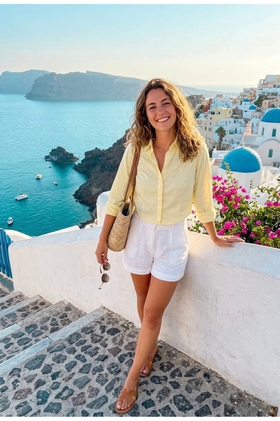 YusGos Cămașă de damă bumbac Satin Premium crop cu pliuri frontale