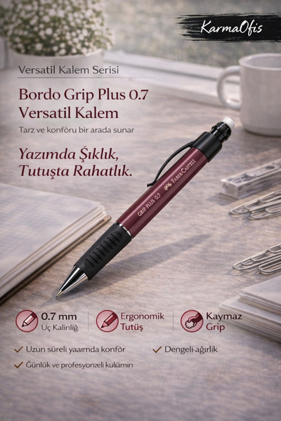 Faber Castell Bordo Plus 0.7 Versatile Pen |   Ergonomic, Non-Slip Grips