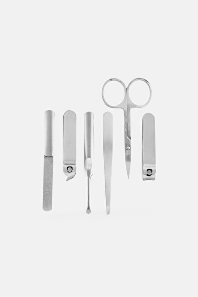 Bebe 6 Pcs Premium Stainless Steel Grooming Kit, Silver