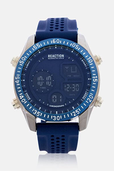 Kenneth Cole Reaction Men KRWGP7009001 Silicone Watch 45 cm, Blue