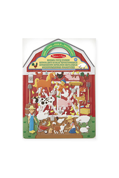 Melissa & Doug Επαναχρησιμοποιήσιμα αυτοκόλλητα Puffy Playset Farm (806034)