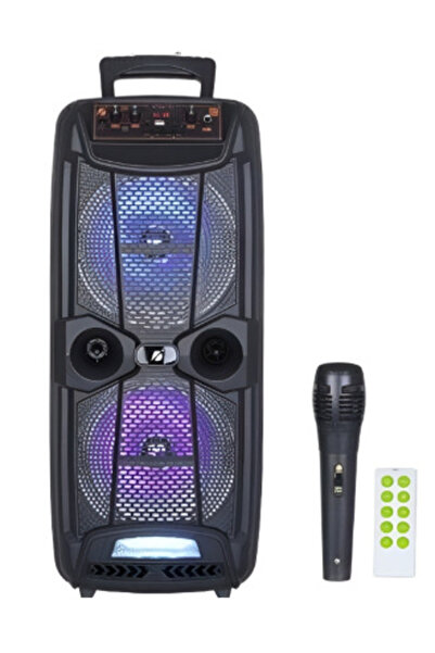 AHMED KTS 1743 wireless speaker with microphone and remote control 8 x 2 inch