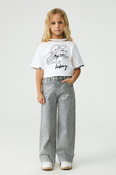 Iceberg بنطلون فضي للبنات