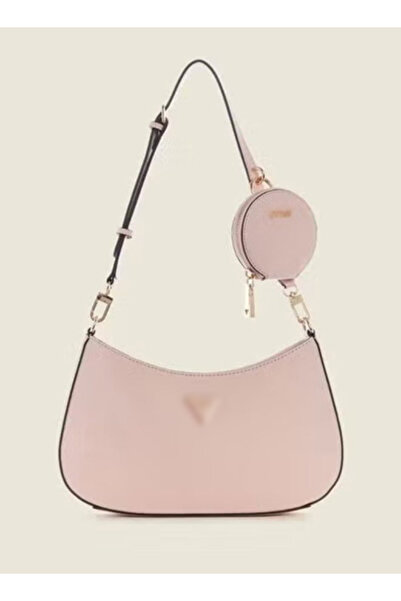 Generic Women's Zipper Shoulder Bag PU Handbag Pink