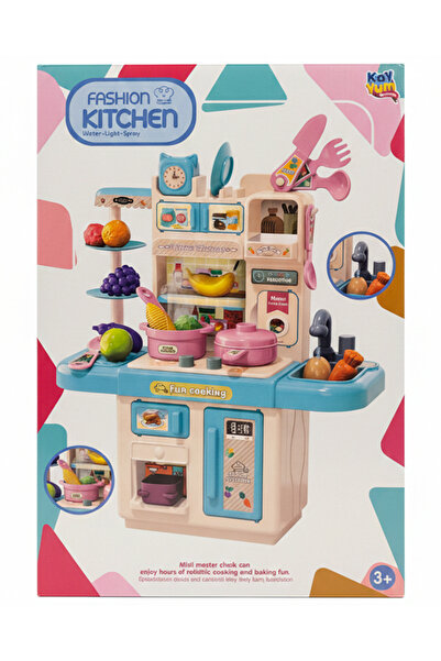 Kayyum Oyuncak Buharlı Işıklı Musluklu Mutfak Seti 2551