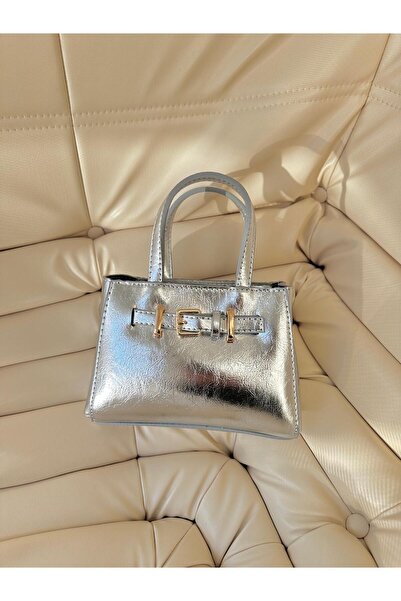 minebag تفاصيل حزام ميني ناديا نسائي حقيبة عابرة للجسم فضي