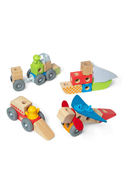 Melissa & Doug Set de construcție Blockables Vehicule (806013)