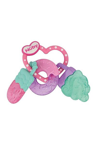 Nuby Οδοντοφυΐα Icy Bite Sweets Ροζ/Τυρκουάζ/Μωβ + 3 M (708060)