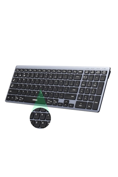 Ugreen Wireless Rechargeable Keyboard, Bluetooth 5.0, Type-C, 99 Keys, 500mAh...