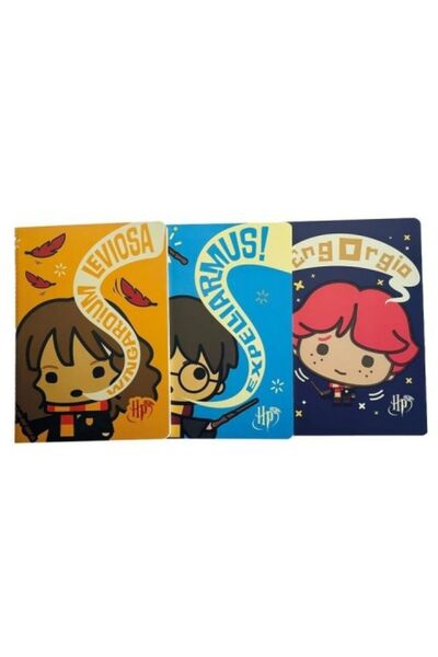 Sihir Dükkanı هاري بوتر - هيرموني غرينجر - رون ويزلي - مجموعة دفاتر شخصيات مر...