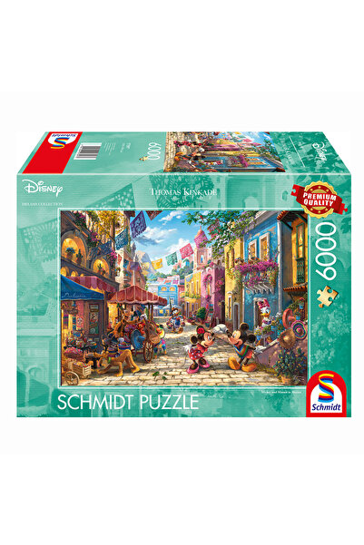 Schmidt Spiele Puzzle Schmidt Thomas Kinkade Disney Mickey și Minnie în Mexic...