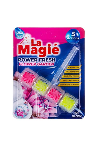 MIKE Set of 8 x La Magie Toilet Air Freshener, Flower Garden, 40 g