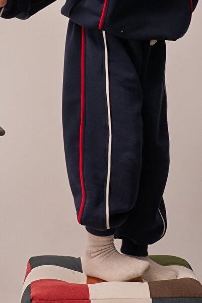 Oh La La Koala For Little Ones Navy Blue Piped Detail Sweatpants