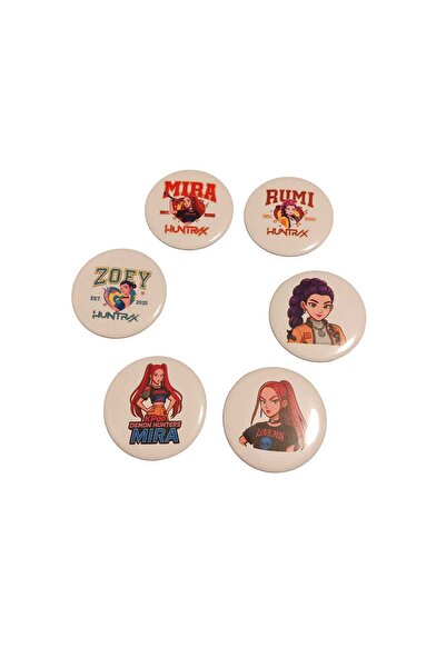 Handmade K POP themed metal badges SET