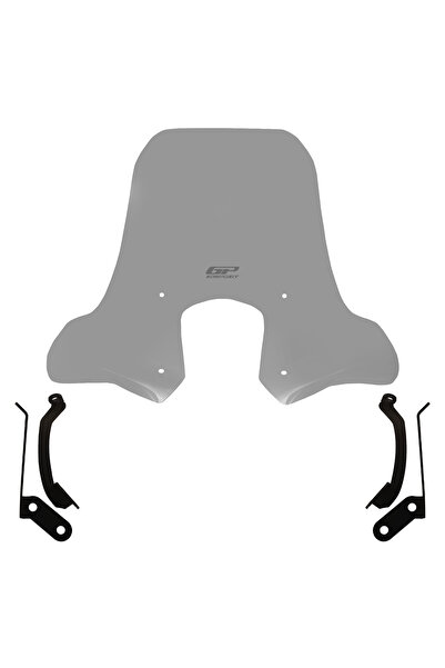 GP KOMPOZİT SYM Symphony ST 125 / 200 2019-2022 Uyumlu Elcikli Ön Cam Füme 52 cm