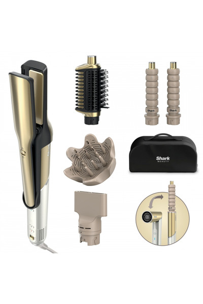 Shark Uscător de păr și coafator 5-în-1 Glam Multistyler HD6052SEU, 1500W, On...