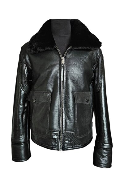 asus deri Anj4 - Genuine Sheepskin Men's Jacket - Black