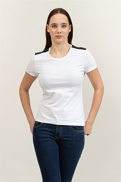 EA7 Logo Series stretch cotton-jersey T-shirt 7W000497