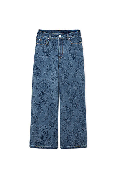 İpekyol Etnik desen baskılı jean pantolon
