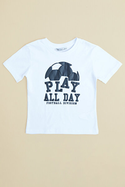 Fulla Moda Παίξτε Όλη την Ημέρα Μπλουζάκι Αγόρια με τύπωμα