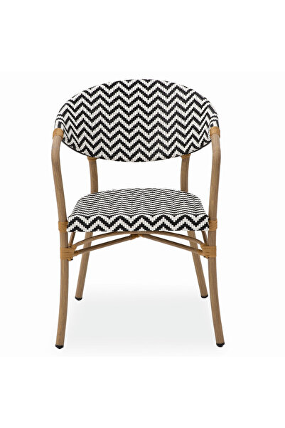 Maison Mex Scaun gradina/terasa SEAT L.57 l.60 H.83 natur/negru