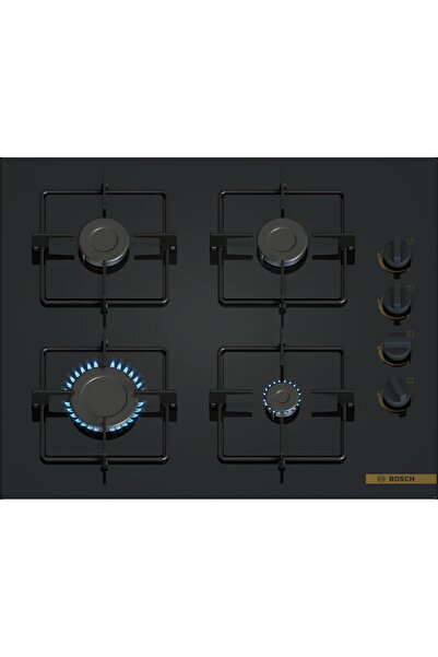 Bosch POP6C7O12O Serie 4 Gazlı Ankastre Ocak Sert cam Siyah 60 cm