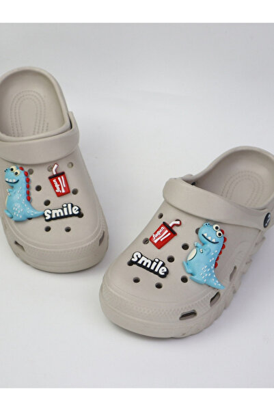 Take Two By Styli Kids Grey Embellished Clogs