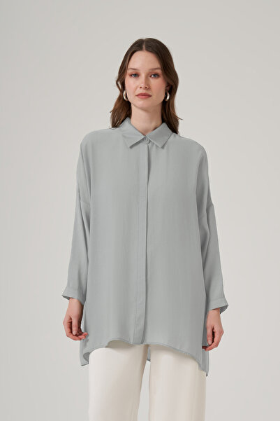 Nuss Oversized Basic Summer Shirt 3001 Gray